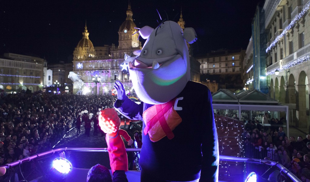 Momento dunha Cabalgata de Reis na Coruña